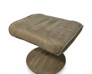 Modern Grey Microfiber Swivel Recliner and Ottoman Set second image
