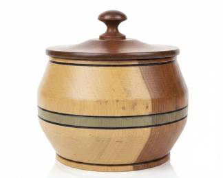 HandTurned Lidded Wood Bowl