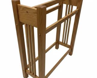 Mission Style Oak Quilt Rack