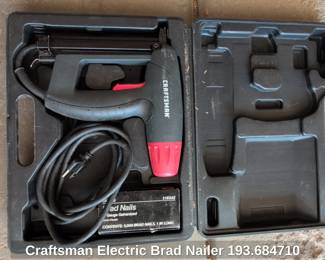 Craftsman Electric Brad Nailer .