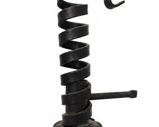 Vintage Wrought Iron Spiral Courting Candle Holder