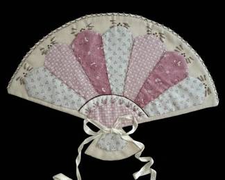 Handmade Quilted Fan Motif Wall Hanging second image