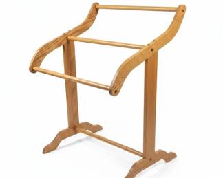 Vintage Solid Oak Quilt Rack