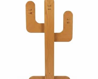 Vintage Wooden CactusShaped Quilt or Blanket Rack second image