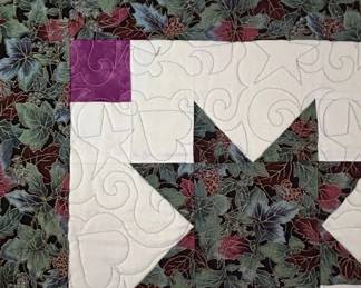 Handmade Quilted Star Wall Hanging second image