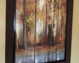 ThreePanel Autumn Forest Triptych Wall Art by Allison Pearce