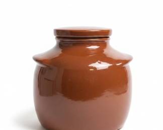 Vintage Itll Do Brown Glazed Ceramic Lidded Storage Jar by House of Webster