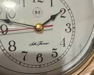 Seth Thomas Meridian Combination Clock, Thermometer, and Barometer Set second image