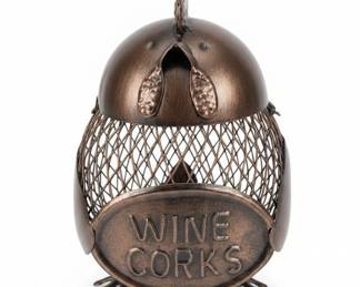 Metal Rooster Wine Cork Holder
