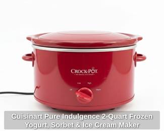 Cuisinart Pure Indulgence Quart Frozen Yogurt, Sorbet Ice Cream Maker