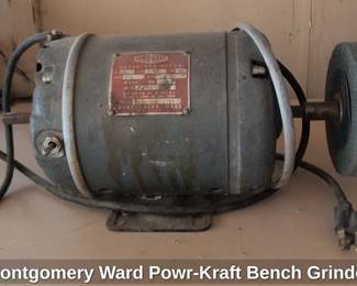 Montgomery Ward PowrKraft Bench Grinder