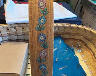 Longaberger HandPainted Floral Picnic Basket second image