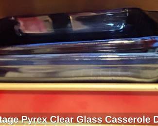 Vintage Pyrex Clear Glass Casserole Dish second image