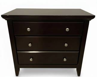 Contemporary ThreeDrawer Bedside Chest second image