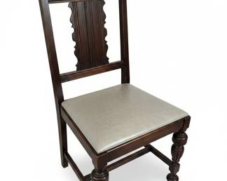 Jacobean Style Carved Oak Side Chair