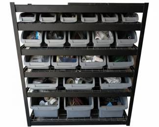 Kings Rack Tier Heavy Duty Steel Storage Bin Rack Organizer