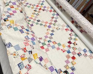 Vintage Patchwork NinePatch Quilt second image