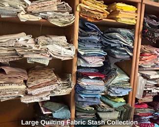 Large Quilting Fabric Stash Collection