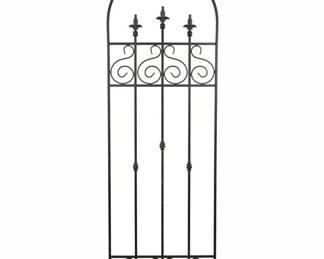 Decorative Metal Garden Trellis and Arch Set with Bee and Rooster Ornaments