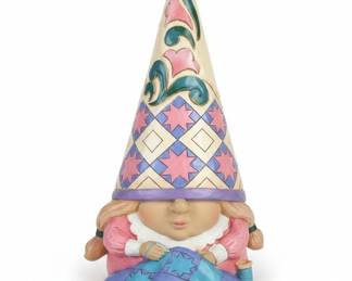 Jim Shore Heartwood Creek One Stitch At A Time Sewing Gnome Figurine