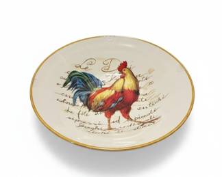 WilliamsSonoma Rooster Script Serving Bowl second image
