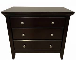 Contemporary ThreeDrawer Bedside Chest