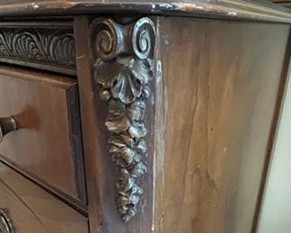 Vintage White Furniture Company Mahogany Dresser with Mirror second image