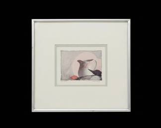 Judy Mandolf Still Life Art Prints Basins and Pink Bud