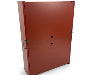 Vintage Red FoldDown Wall Cabinet
