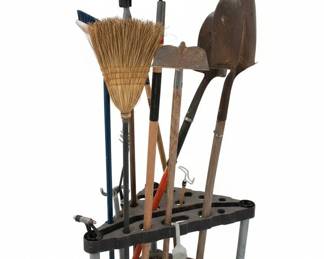 Corner Garden Tool Organizer Rack