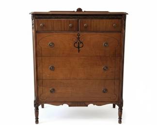 Vintage White Furniture Co. Mahogany Gentlemans Dresser
