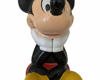 Vintage Disney Mickey Mouse Ceramic Lidded Stein