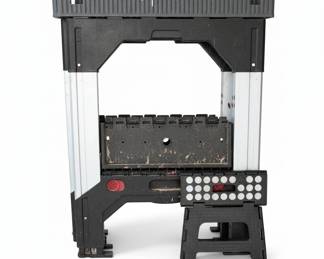 Keter Folding Work Table and Portable Step Stool