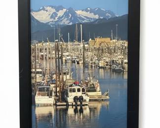 Framed Photography Print of Homer, Alaska Harbor