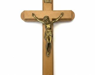 Vintage Wooden Wall Crucifixes Set of second image
