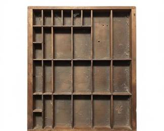 Vintage Hamilton Wooden Printers Tray with Miniature Collection fifth image