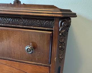 Vintage White Furniture Co. Mahogany Gentlemans Dresser second image
