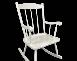 Vintage Childrens SpindleBack Rocking Chair second image