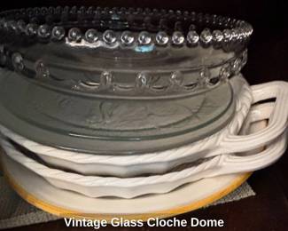 Vintage Glass Cloche Dome