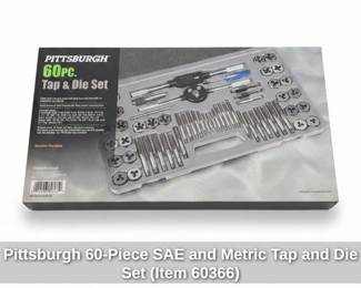 Pittsburgh Piece SAE and Metric Tap and Die Set Item