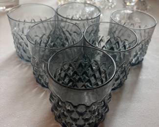 Vintage Dark Gray Whiskey Glasses