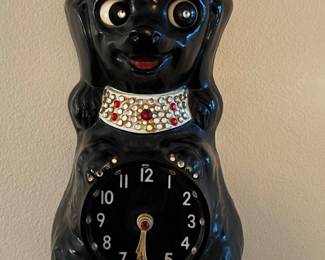1950's French Poodle Wall Clock (still works!!)
