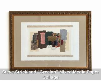 Steve Strickland Grecian Mixed Media Paper Collage second image