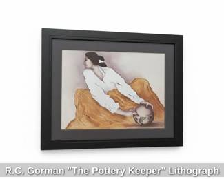 R.C. Gorman The Pottery Keeper Lithograph