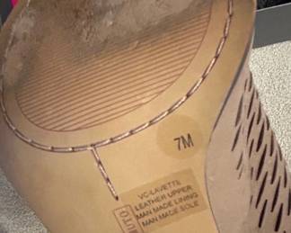 Vince Camuto Lavette Laser Cut Peep Toe Bootie Sandals third image