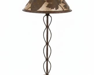 Colorado Dallas Acorn Oak Leaf Iron Floor Lamp