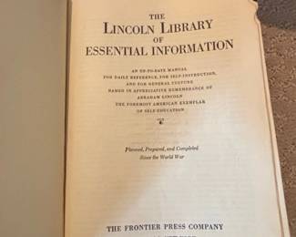 The Lincoln Library of Essential Information second image