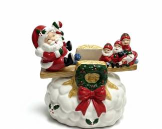 San Francisco Music Box Company Santa with Kids Musical Figurine