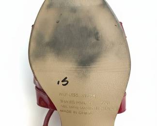 Rampage Red Patent Wedge Sandals second image
