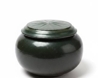 Richie Pottery Raku Lidded Vessel